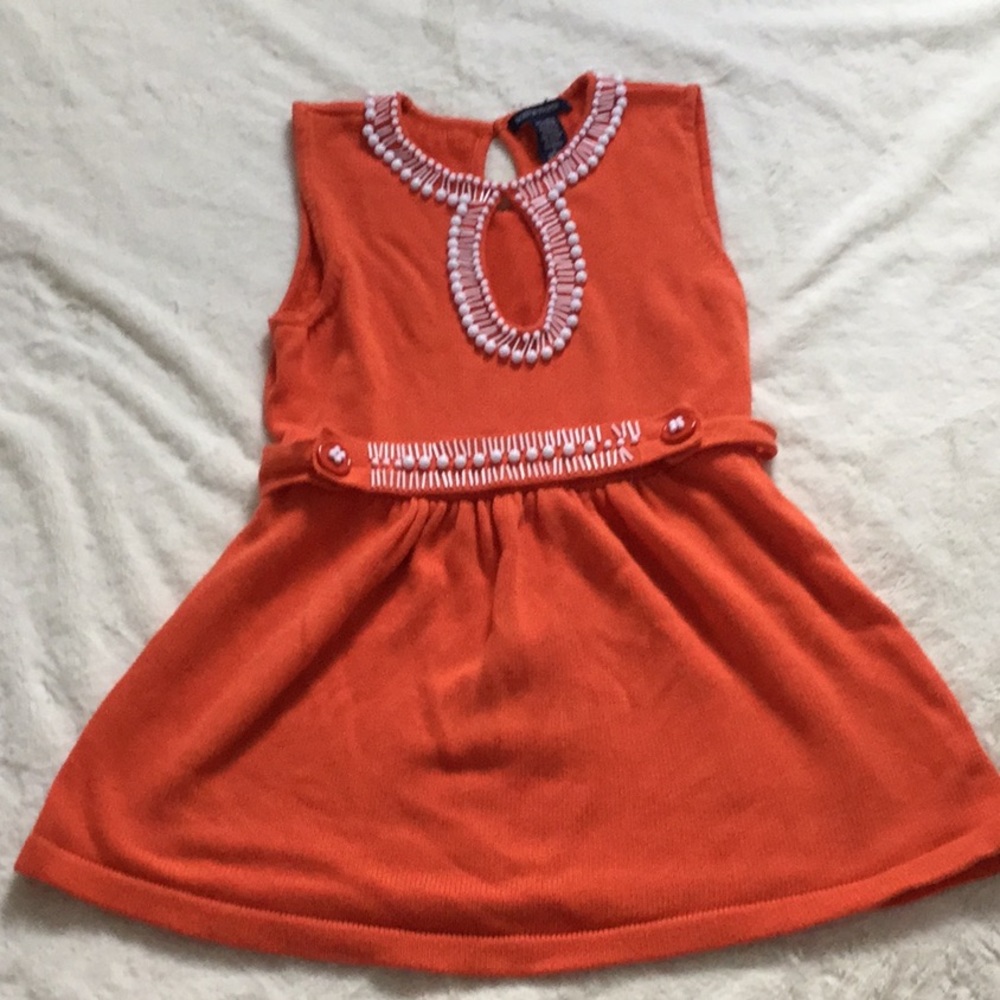 Boston Proper orange sleeveless sweater